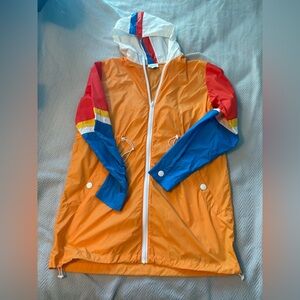 Orange raincoat
